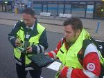 Das steirische KIT Mitglied Wolfram Pernjak als EURACARE Teamleader am Flughafen Lübeck im Einsatz