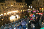 Die Flaggenparade am Grazer Hauptplatz