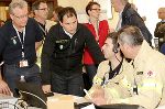 Übung für den Ernstfall: Referatsleiter Helmut Kreuzwirth und LH-Stv. Michael Schickhofer (v.l.) bei einer der letzten Großübungen im April 2016 bei der RHI AG in Breitenau am Hochlantsch. © Bild: RHI AG/Brandner; Verwendung bei Quellenangabe honorarfrei Übung für den Ernstfall: Referatsleiter Helmut Kreuzwirth und LH-Stv. Michael Schickhofer (v.l.) bei einer der letzten Großübungen im April 2016 bei der RHI AG in Breitenau am Hochlantsch. © Bild: RHI AG/Brandner; Verwendung bei Quellenangabe honorarfrei