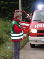 KIT Mitarbeiterin am Unfallort