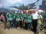 Mitarbeiter des KIT Land Steiermark (hier mit dem Leiter der Katastrophenschutzabteilung, Dr. Kurt Kalcher) waren bei der AirPower 09 im Einsatz.