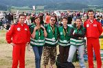 Ein Erinnerungsfoto mit Piloten aus der Türkei.