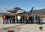 Bei der Eurofighter-Besichtigung, ganz rechts: Oberst Edwin Pekovsek © A20 Bei der Eurofighter-Besichtigung, ganz rechts: Oberst Edwin Pekovsek