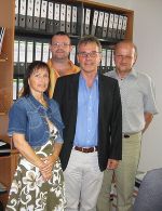 Das BOS-Team des Landes Steiermark, vlnr: Astrid Luggin, Robert Kogelmann, Harald Schwab und Rudolf Temmel