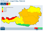 Aktuelle Wetterwarnung der ZAMG