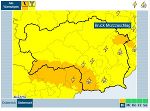 Aktuelle Wetterwarnung der ZAMG © ZAMG