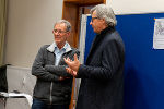 Bgm. Werner Kirchsteiger und BH Andreas Weitlaner im Raum des Krisenstabs. © Land Steiermark/Robert Binder; Verwendung bei Quellenangabe honorarfrei Bgm. Werner Kirchsteiger und BH Andreas Weitlaner im Raum des Krisenstabs.