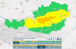 Eine lebhafte Nordwestströmung bringt stürmisches und weiterhin unbeständiges Wetter mit sich. © Geosphere Zamg