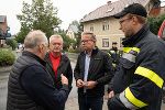 LH Drexler und LH-Stv. Lang mit Bürgermeister Alfred Lenz in Heimschuh © Land Steiermark; bei Quellenangabe honorarfrei LH Drexler und LH-Stv. Lang mit Bürgermeister Alfred Lenz in Heimschuh